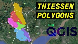 Analyzing the Areas of Influence with Thiessen Polygons using QGIS [upl. by Elleinaj]