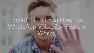 How to Spy Whatsapp Voice Messages  Monitor Whatsapp Voice calls with TheOneSpy Whatsapp Spy App [upl. by Pazit663]