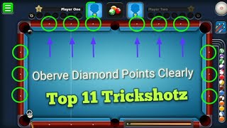 Top 11 Trickshots With Fanatic Cue  8 Ball Pool [upl. by Bloem]