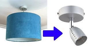 Part 2  Replace Pendant Light Fitting With One That Doesnt Need A Ceiling Rose [upl. by Patrizius112]