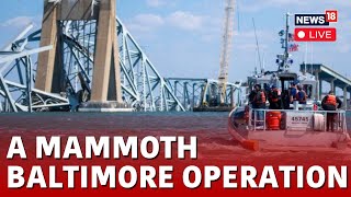 Baltimore Bridge Collapse 2024 Live  Recovery Effort Continues From Coast Guard Boats  N18L [upl. by Constanta766]