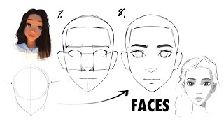 How to Draw Faces beginner friendly [upl. by Marje]