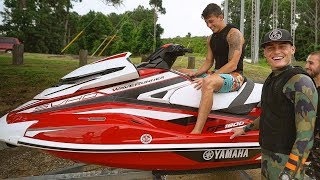 I BOUGHT MY BEST FRIEND HIS DREAM JET SKI 2018 Yamaha GP1800 Emotional [upl. by Niven]