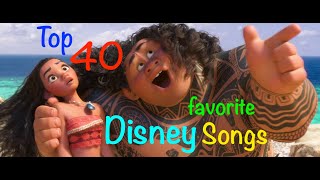 Top 40 Disney Songs [upl. by Hallock]