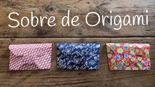 SOBRE de papel fácil  ORIGAMI fácil para NIÑOS [upl. by Lesslie]