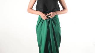 How To Wear a LOVI Sarong  Traditional Pleat with a Twist [upl. by Aisenat]