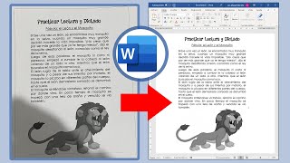 Como convertir una imagen a un texto editable en Word [upl. by Siradal]