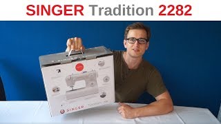 Singer Tradition 2282  Unboxing  Test mit LEDER [upl. by Nala504]