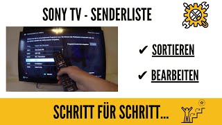 Sony TV Senderliste bearbeiten GANZ EINFACH [upl. by Sandro]