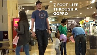 THE LIFE OF A 7 FOOT GUY through a gopro  7footvlogs [upl. by Ttirrem376]