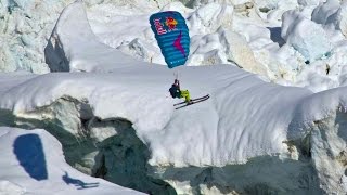 Speedriding Freestyle Skiing meets Paragliding [upl. by Yllrebmik]