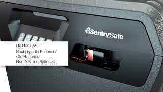 SentrySafe Digital ChestFile  How to Change Batteries [upl. by Herv]