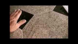 INSTALLING TILE ON KITCHEN COUNTER [upl. by Ssac945]