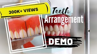 Teeth arrangement made easy PART ONE [upl. by Feenah]