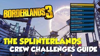 Borderlands 3 The Splinterlands All Crew Challenges Locations All Logs Claptraps [upl. by Eenahc988]