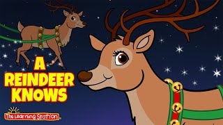 Christmas Songs for Children 🎄 A Reindeer Knows 🎄 Reindeer Nose 🎄 Kids Song by The Learning Station [upl. by Irodim]