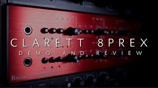 Focusrite Clarett 8PreX  Demo and Review w Orlando Drummer [upl. by Timothy736]