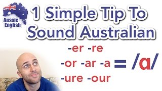 1 Simple Tip To Sound Australian ɑ  How To Do an Aussie Accent [upl. by Meela]