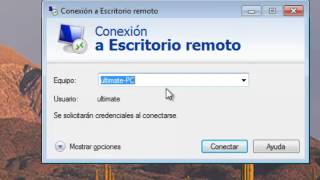 configuracion de escritorio remoto Win7 [upl. by Koy]