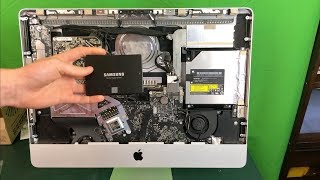 How To UpgradeReplace Mid2011 iMac 215quot Hard Drive To an SSD [upl. by Longfellow]