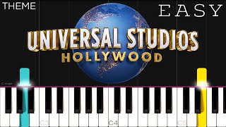 Universal Studios Theme  EASY Piano Tutorial [upl. by Johst]