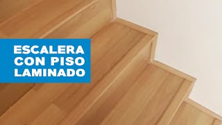 ¿Cómo revestir una escalera con piso laminado [upl. by Nahgen10]