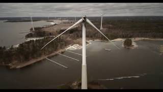 1R Demolition Hamina wind turbine [upl. by Cranston]