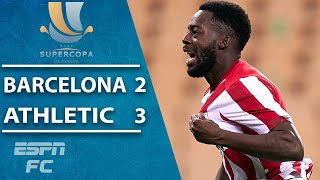 Athletic Bilbao pull off EPIC comeback vs Barcelona to win Spanish Supercopa  ESPN FC Highlights [upl. by Vanden924]