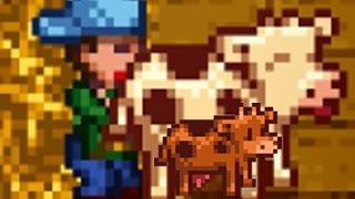 Stardew Valley how to get cow pregnant  baby cows [upl. by Aienahs966]