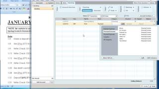 Quicken Step 2 Entering Transactions [upl. by Boff]
