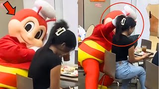 MAY KA DATE SI JOLLIBEE SA MCDO😍🤣 FUNNY JOLLIBEE VIDEO COMPILATION PART 3 [upl. by Aed]