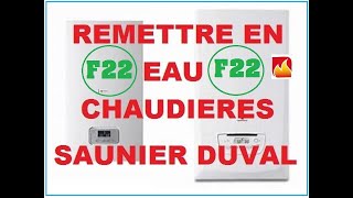 Comment remettre de la pression dans presque toutes les chaudières Saunier Duval  défaut F22 [upl. by Haines221]