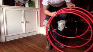 Tip to unroll pex flexible tubing [upl. by Ahsimat]