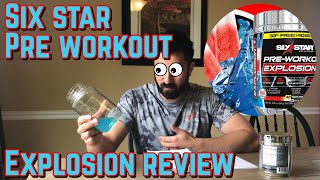 Trying A Pre Workout From Walmart Six Star Pre Workout Explosion Review [upl. by Collette]