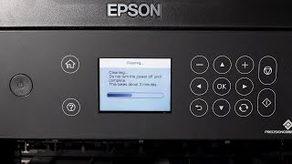 Epson ET3700ET3750  Cleaning the Print Head [upl. by Latreece]