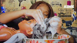 ASMR  Ghetto Hair Salon Wash Day amp Style Role Play 🫧 [upl. by Bridget899]