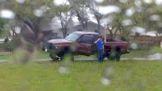 Soldier Pulls Off Road To Salute Fallen Vets Funeral Procession In Pouring Rain [upl. by Nyrraf]