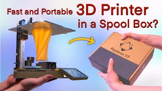 A 3D printer unlike any other fits inside a spool box  Positron V3 intro amp Design Story [upl. by Stratton583]