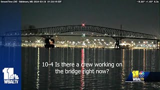 Audio from Key Bridge collapse sheds light on timeline [upl. by Lleznod800]