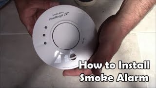 How to install mains powered smoke alarms Wiring Smoke Alarm Fire Angel Pro [upl. by Atiekan391]