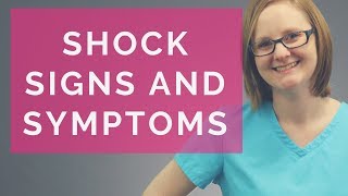 SIGNS AND SYMPTOMS OF SHOCK 2018 [upl. by Bradstreet]