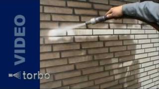 Klinkerfassadenreinigung mit torbo  Clinker facade cleaning with torbo [upl. by Artinak]