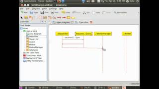 Umbrello UML Modeller  Creating Sequence Diagram [upl. by Ole]