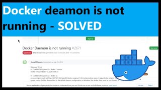 Docker Daemon is not running  How to start docker deamon in windows  Docker run helloworld [upl. by Gnouhp]