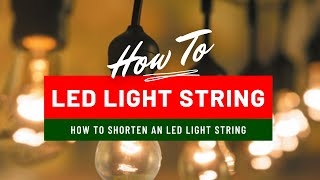 How to Shorten LED light set [upl. by Hazrit]