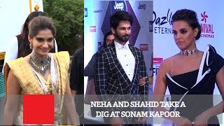 Neha And Shahid Take A Dig At Sonam Kapoor [upl. by Liahcim]