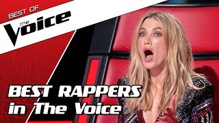 TOP 10  SHOCKING RAP auditions in The Voice [upl. by Iznyl]