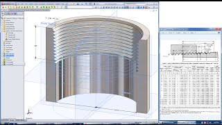 Internal NPT Thread in SolidWorks  TUTORIAL [upl. by Adnilam]