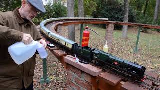 Gauge 1 Live Steam Merchant Navy Loco 35028 Clan Line [upl. by Bruner]