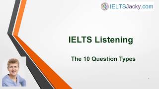 IELTS Listening – The 10 Types of Questions [upl. by Dan55]